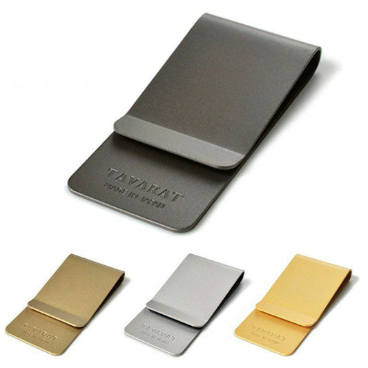 指紋がつかない マネークリップ (ブラック)