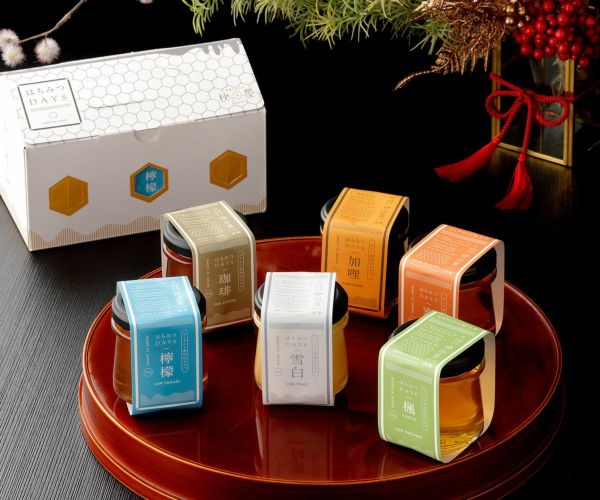 はちみつDAYSギフトセット6種類(雪白,檸檬,珈琲,楓,蜜柑,加哩)