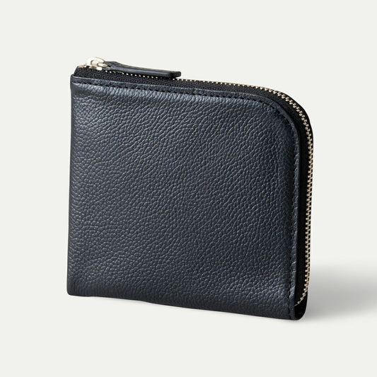 【撥水牛本革】L字ファスナー財布