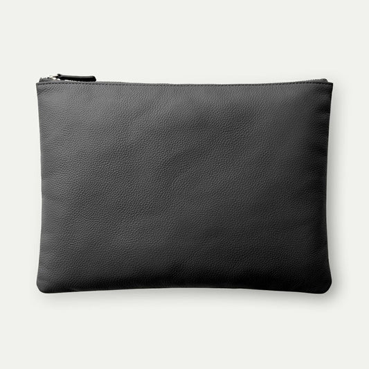 【撥水牛本革】ポーチL