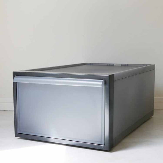 【like-it】クローゼットシステム 引出し(M)クリアブラック