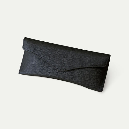 【撥水牛本革】メガネケース(フラップ)