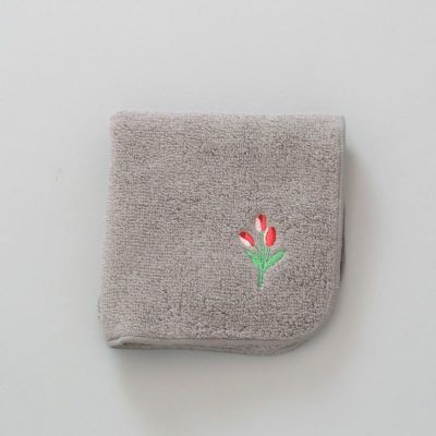 シーズン刺繍タオルハンカチ チューリップ