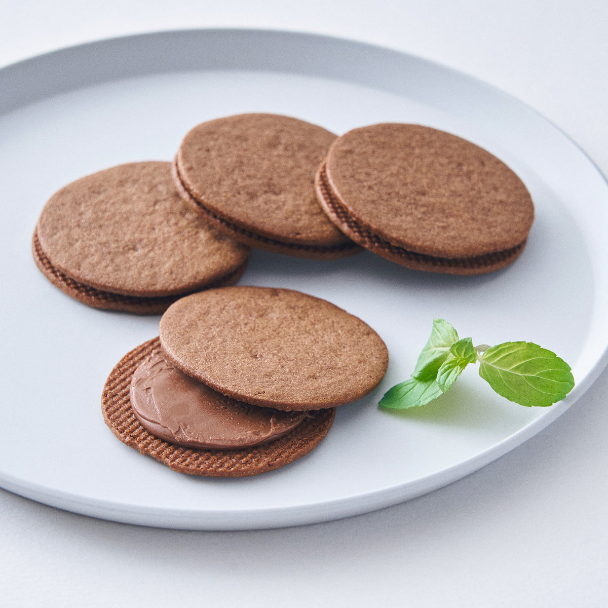 チョコミントサンドクッキー