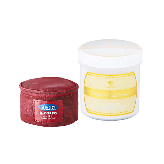 イルコルポ【ミネラルバスパウダー(オリエンタルジャスミン)&ミネラルバスストーンセット】