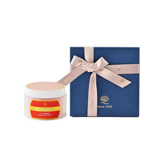 イルコルポ ミネラルバスパウダー ローズドゥフトボルケ スモールサイズ 200g ギフトボックス付き