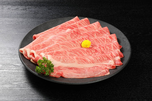 【ギフト】国産げんさん牛霜降肩ロースすき焼・しゃぶしゃぶ用 1.0kg