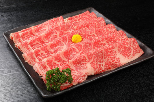 【ギフト】国産げんさん牛霜降ロースすき焼・しゃぶしゃぶ用 500g