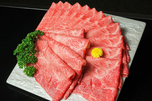 【ギフト】国産げんさん牛霜降みすじすき焼・しゃぶしゃぶ用 500g