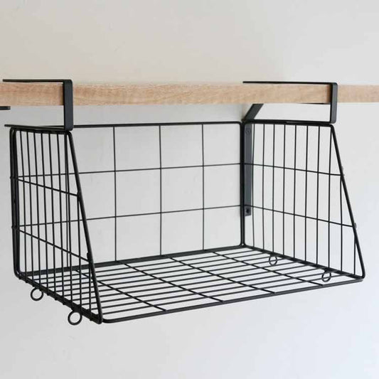 【POSH LIVING】ハンギングバスケット ブラックL