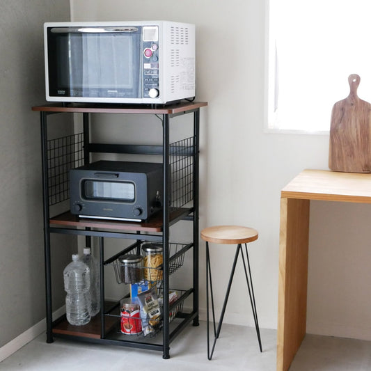 キッチンラック ブラウン