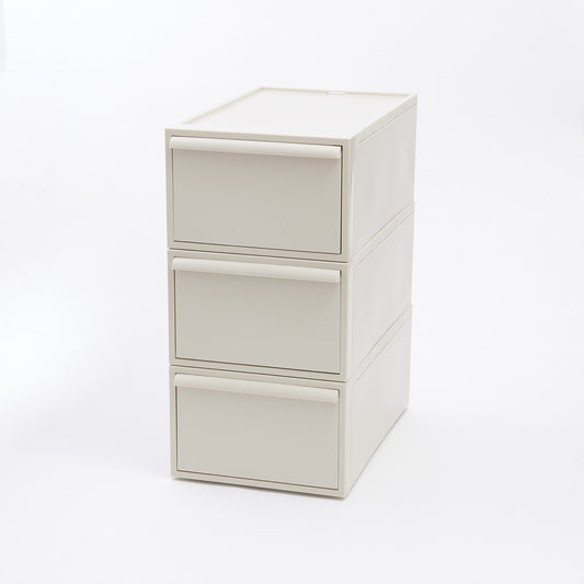 【like-it】クローゼットシステム3個組引出しMベージュ