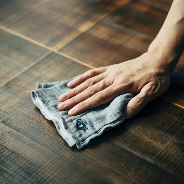 AKOMEYA TOKYO/ かや生地ふきん 備長炭 刺繍