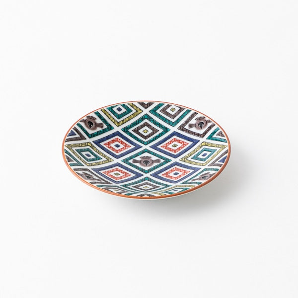 AKOMEYA TOKYO/ 九谷焼 豆皿 福良雀菱総柄