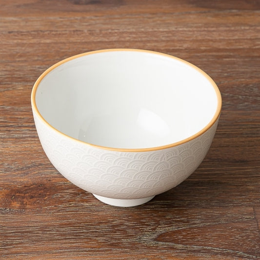 AKOMEYA TOKYO/ 美濃焼晋山窯 和紙染 姫碗 青海波