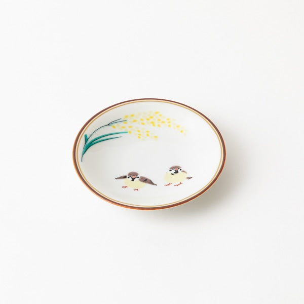 AKOMEYA TOKYO/ 九谷焼 豆皿 稲穂雀