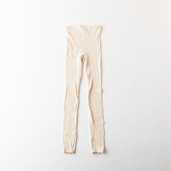 AKOMEYA TOKYO/ オーガニックコットンリブ ロングパンツ ナチュラル