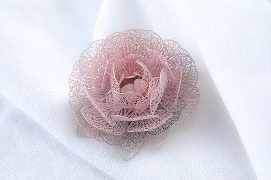 オリジナルブローチ『乙女椿 OTOME	TSUBAKI』