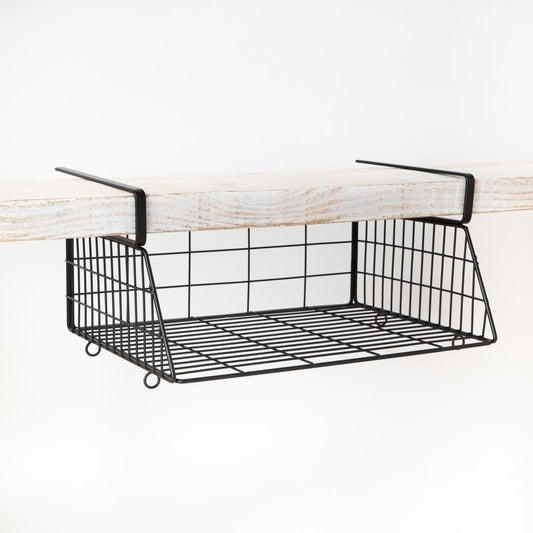 【POSH LIVING】ハンギングバスケット ブラック M