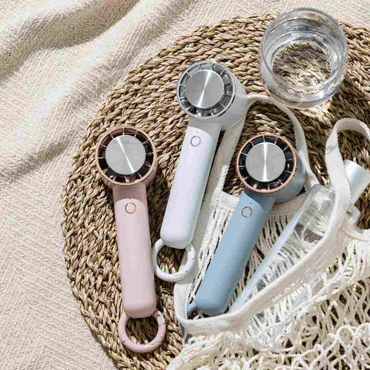 ペルチェ冷却機能ハンディファン カラビナ付き