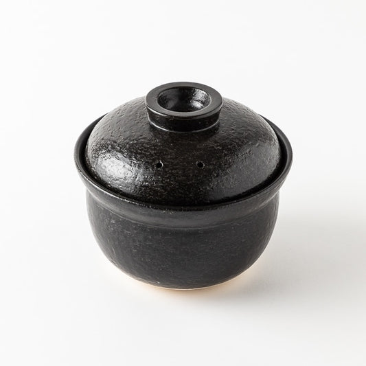AKOMEYA TOKYO/ 有田焼 黒釉 ごはん土鍋 2合