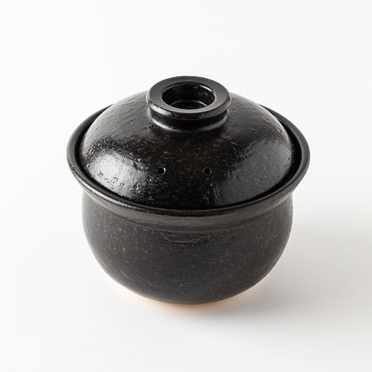 AKOMEYA TOKYO/ 有田焼 黒釉 ごはん土鍋 3合