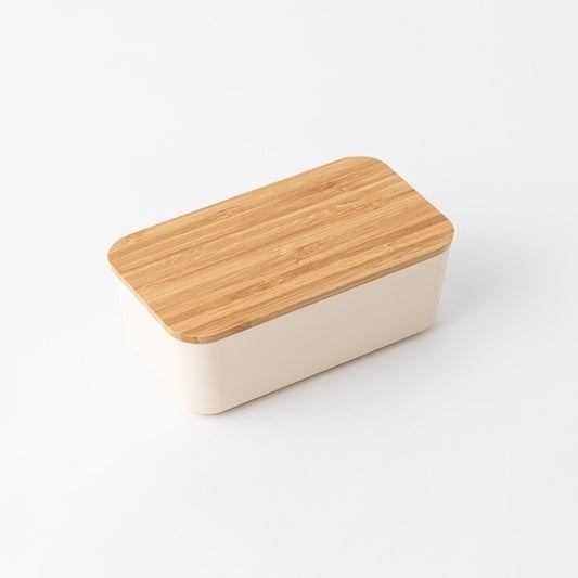 AKOMEYA TOKYO/ 竹蓋の長角弁当箱 ベージュ