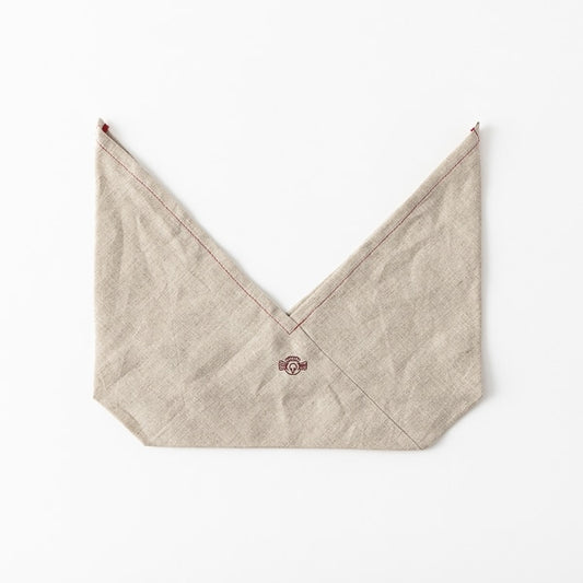 AKOMEYA TOKYO/ リネン刺繍ランチバッグ レッド