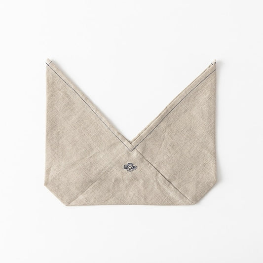AKOMEYA TOKYO/ リネン刺繍ランチバッグ ネイビー