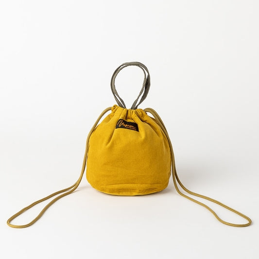 AKOMEYA TOKYO/ NAPRON CORDUROY PATIENTS BAG S イエロー
