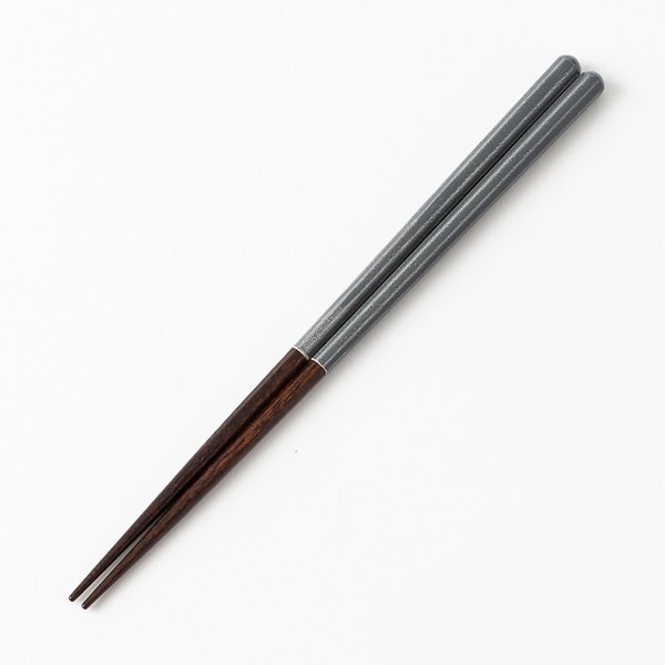 AKOMEYA TOKYO/ ラインリム箸 グレー 22.5cm