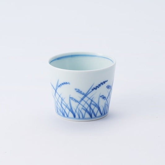 AKOMEYA TOKYO/ 渓山窯 染付そば猪口 稲穂