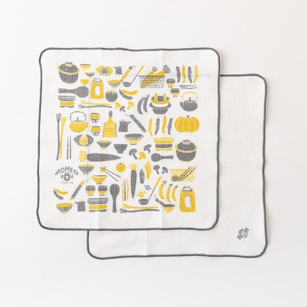 AKOMEYA TOKYO/ 食器用ニットふきん イエロー