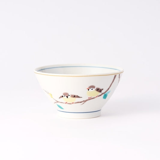 AKOMEYA TOKYO/ 九谷焼 飯碗 雀