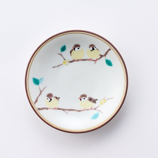 AKOMEYA TOKYO/ 九谷焼 豆皿 雀