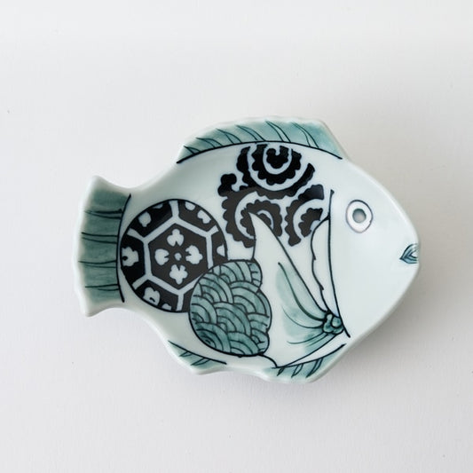 AKOMEYA TOKYO/ 有田焼 招福鯛小皿 丸文