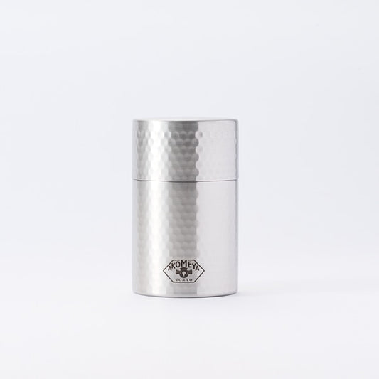 AKOMEYA TOKYO/ ステンレス槌目茶筒