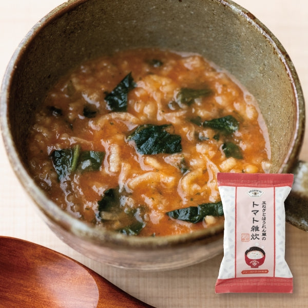 AKOMEYA TOKYO/ 玉ねぎとほうれん草のトマト雑炊