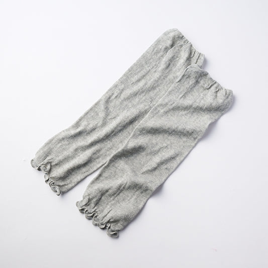 AKOMEYA TOKYO/ かぜまとう、ふんわりガーゼの肌側シルク アームカバー&レッグカバー グレー
