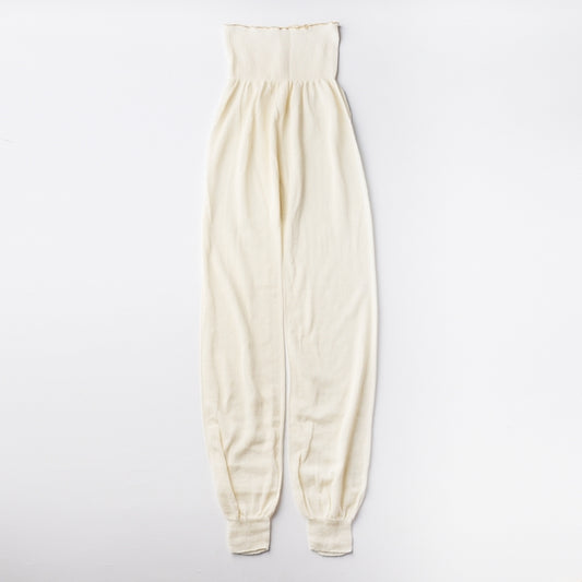 AKOMEYA TOKYO/ かぜまとう、ふんわりガーゼの綿シルクレギンス アイボリー