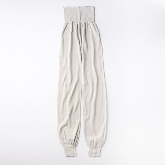 AKOMEYA TOKYO/ かぜまとう、ふんわりガーゼの綿シルクレギンス ライトグレー