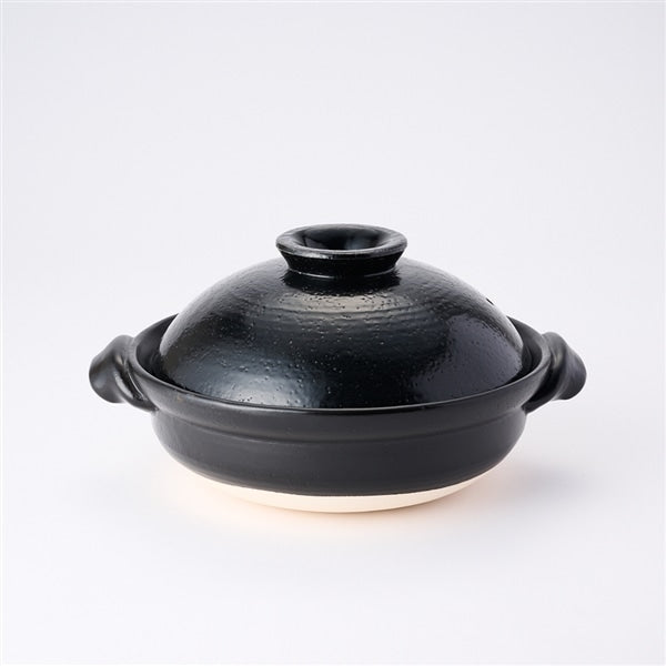 AKOMEYA TOKYO/ 萬古焼 土鍋 黒釉 8号