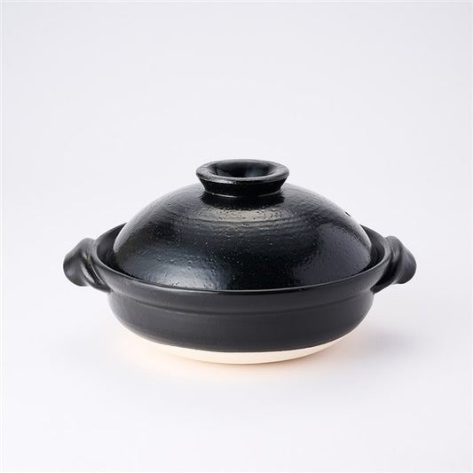 AKOMEYA TOKYO/ 萬古焼 土鍋 黒釉 8号