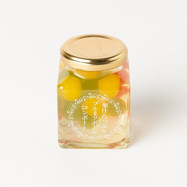 果汁たっぷりフルーツボールコンポート