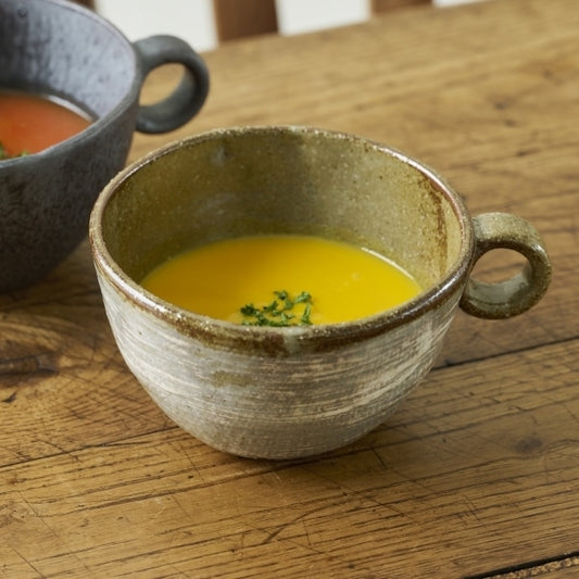 AKOMEYA TOKYO/ 信楽焼 スープマグ 粉引