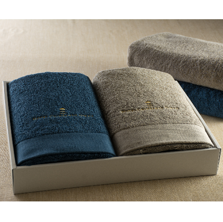 今治バスタオル/ホワイト・ピンク