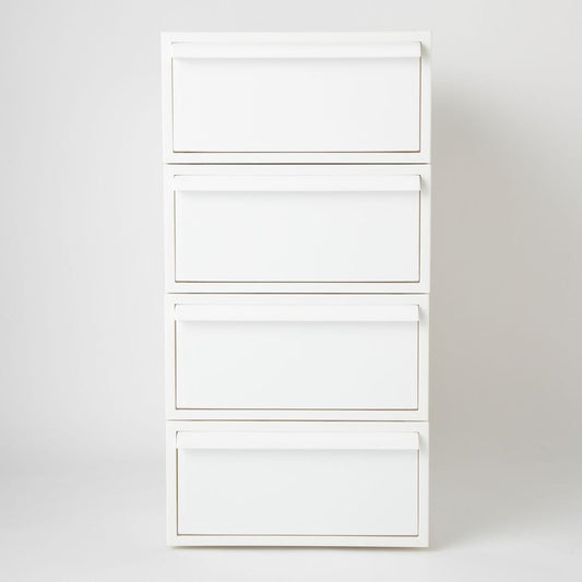 【like-it】クローゼットシステム 引出し(S) 4個組 オールホワイト