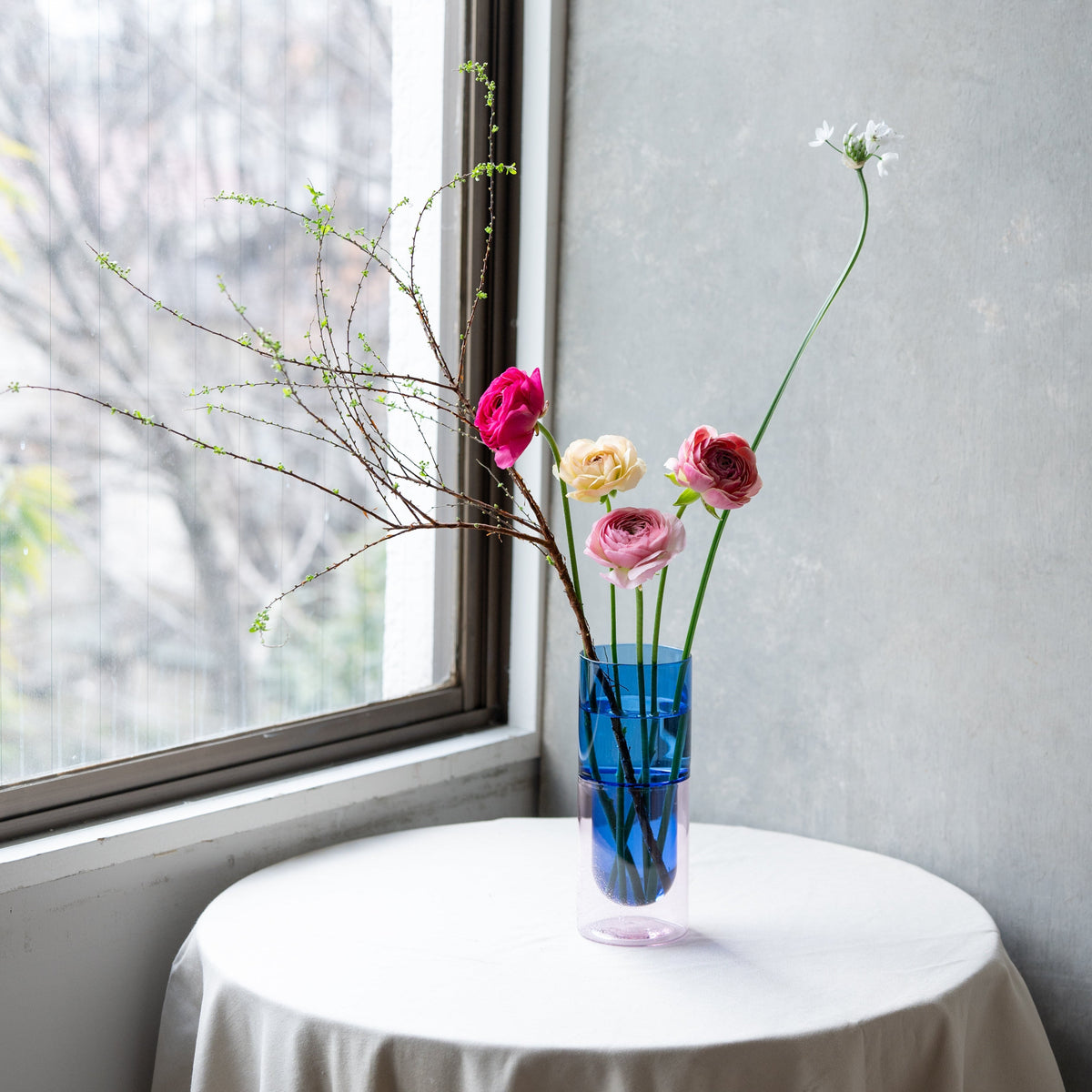 【amabro】DW VASE Small blue×pink