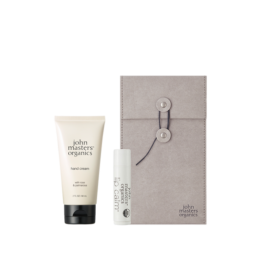 ハンド&リップケアギフト(グレー)(ラッピング済み)