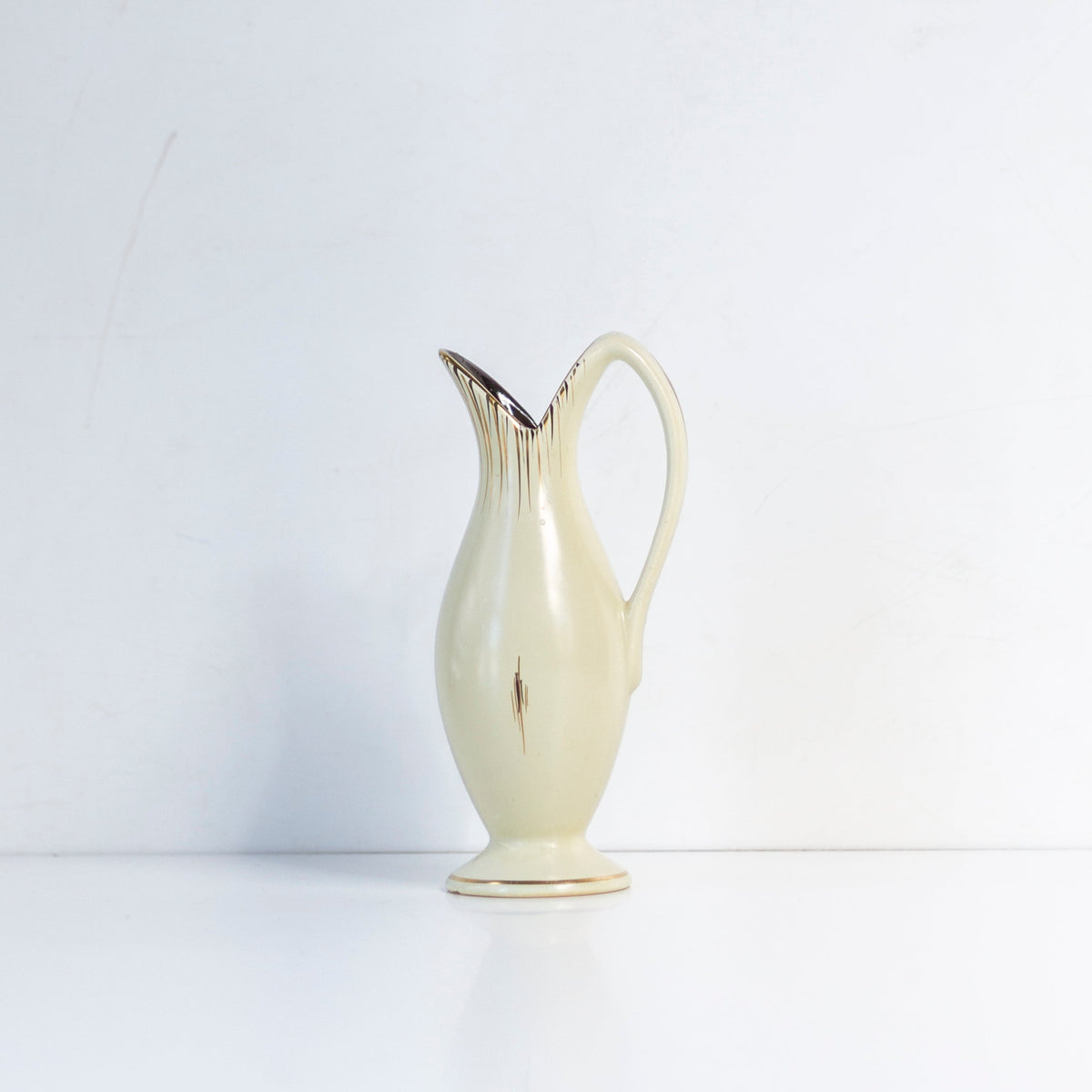 Ivory Ceramic Vase, Germany